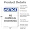 Signmission No Chemical Discharge, 12 in W x Rectangle, Aluminum OS-2PACK-NS-A-1218-V-14447 - alternate 3